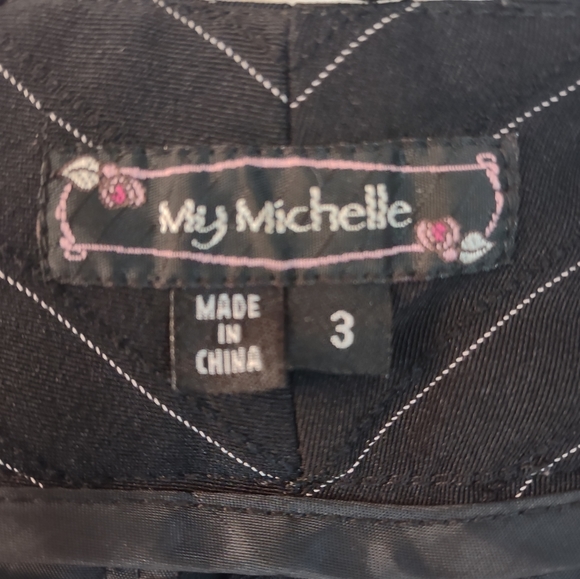 My Michelle boot cut black dress pants size 3 inseam 32. Matching jacket! - Picture 2 of 6